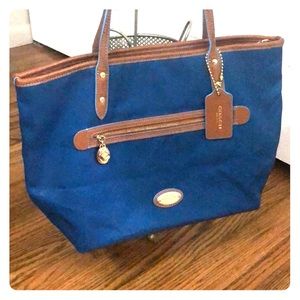Navy Blue and Brown Coach